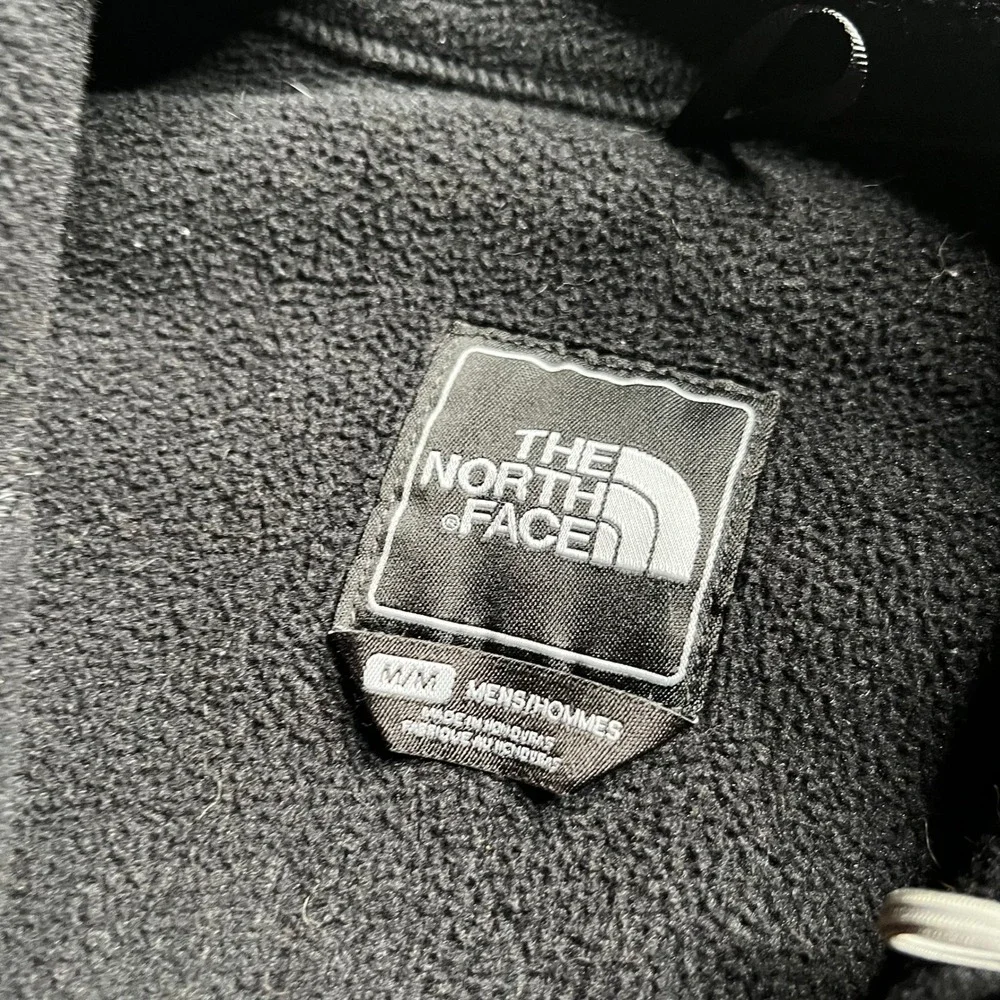 The North Face Denali Fleece Jacket Mens Medium Black Full Zip CBTS Logo Outdoor